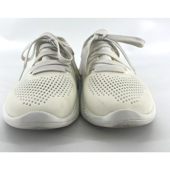 Crocs LiteRide Pacer Cream 205234 Casual Comfort Shoes Women Size 6 - Picture 9 of 13